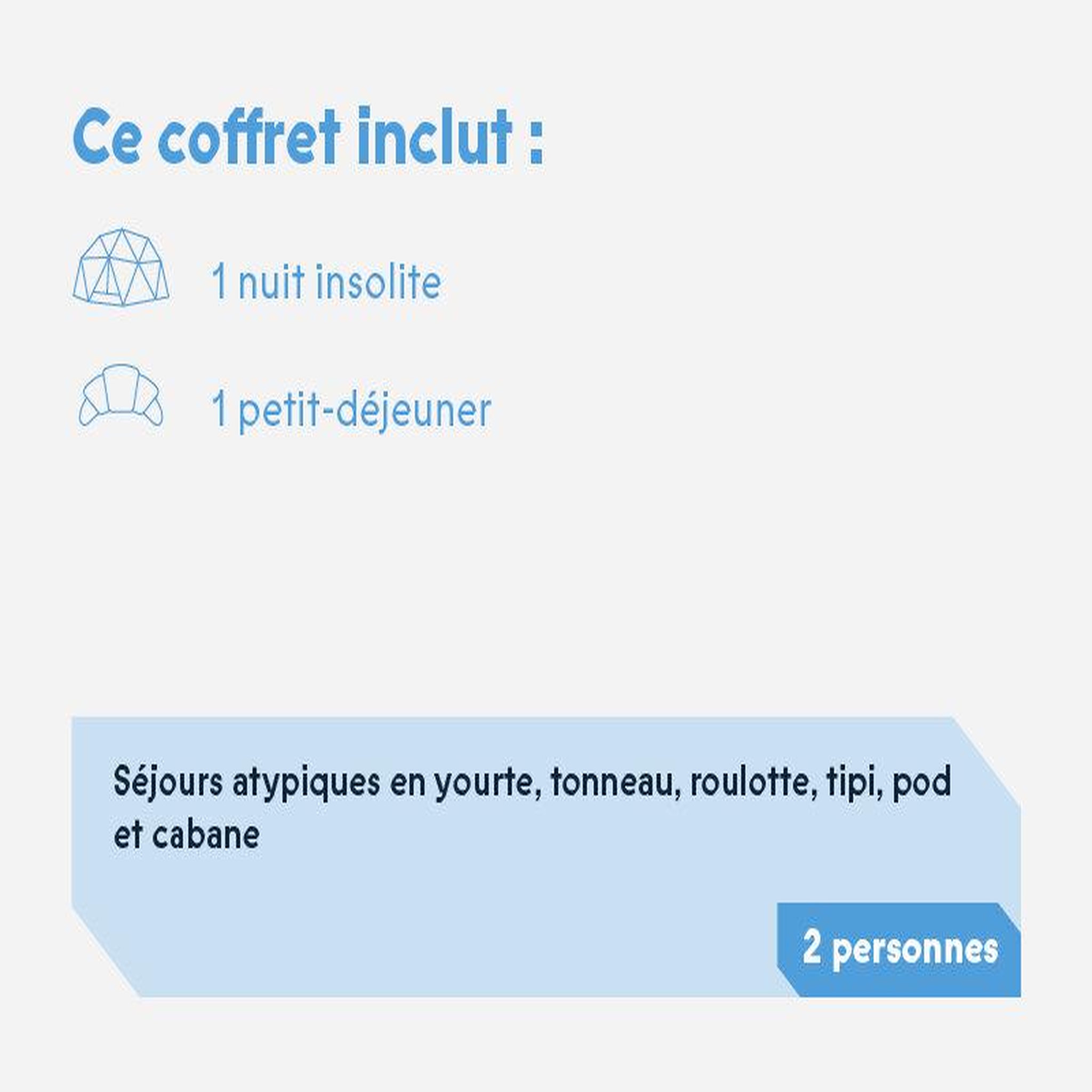 Voir la diapositive 2 : Smartbox Escapade insolite de 2 jours en duo - coffret cadeau séjour