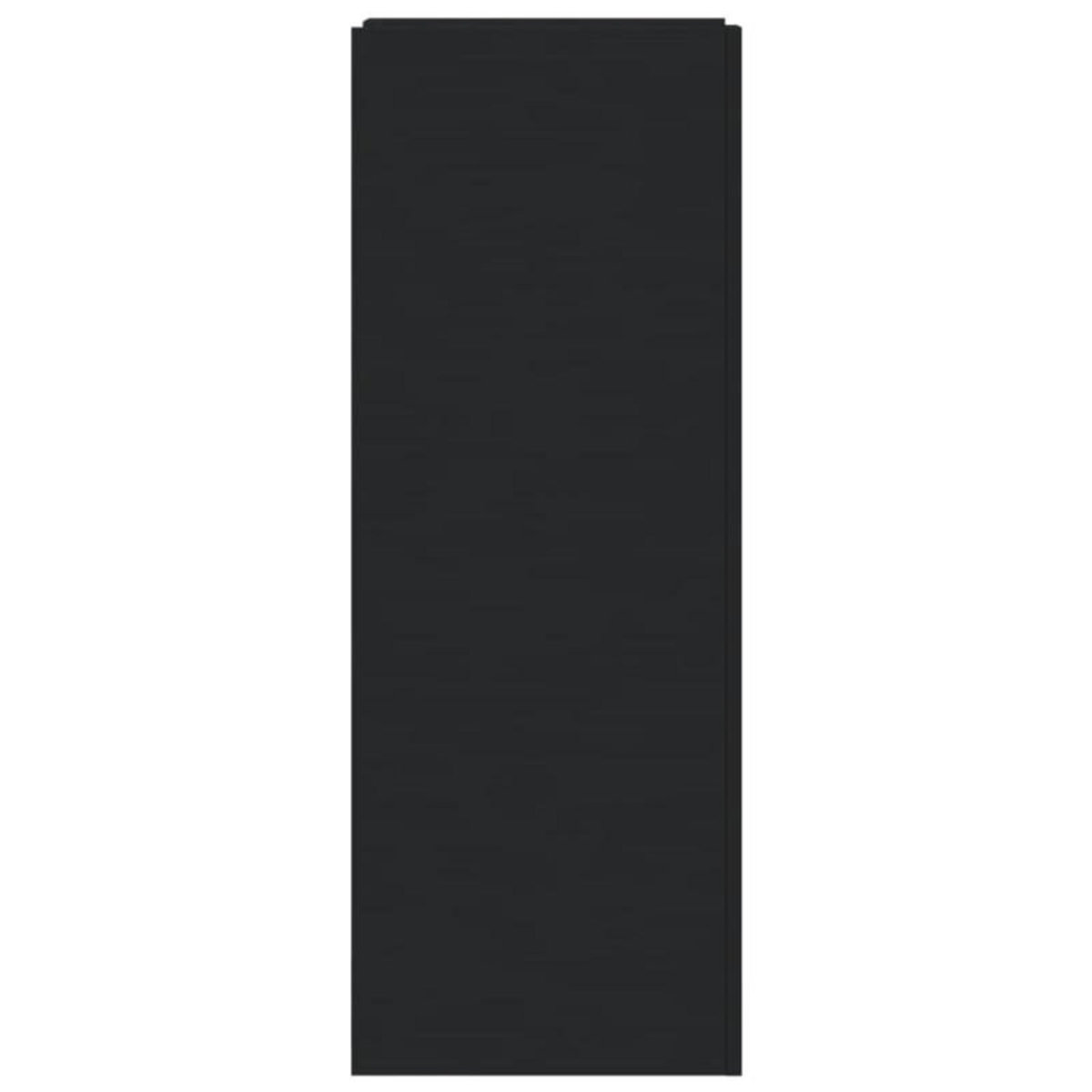 VIDAXL Armoire à chaussures noir 52x37,5x100 cm bois d ingénierie