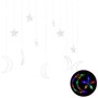 VIDAXL Guirlande lumineuse etoile et lune avec telecommande 138 LED
