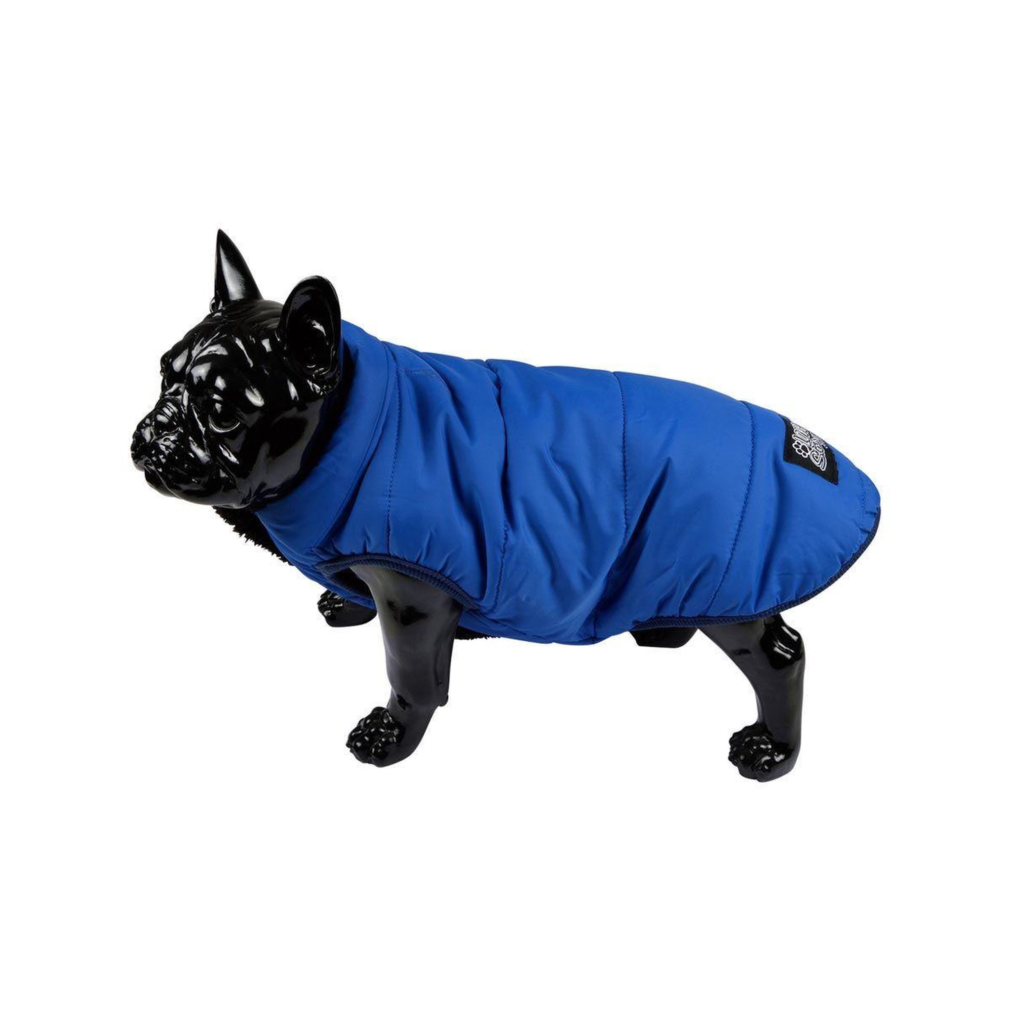 Voir la diapositive 2 : LOVE STORY Doudoune pour chien  polaire  30cm bleu marine