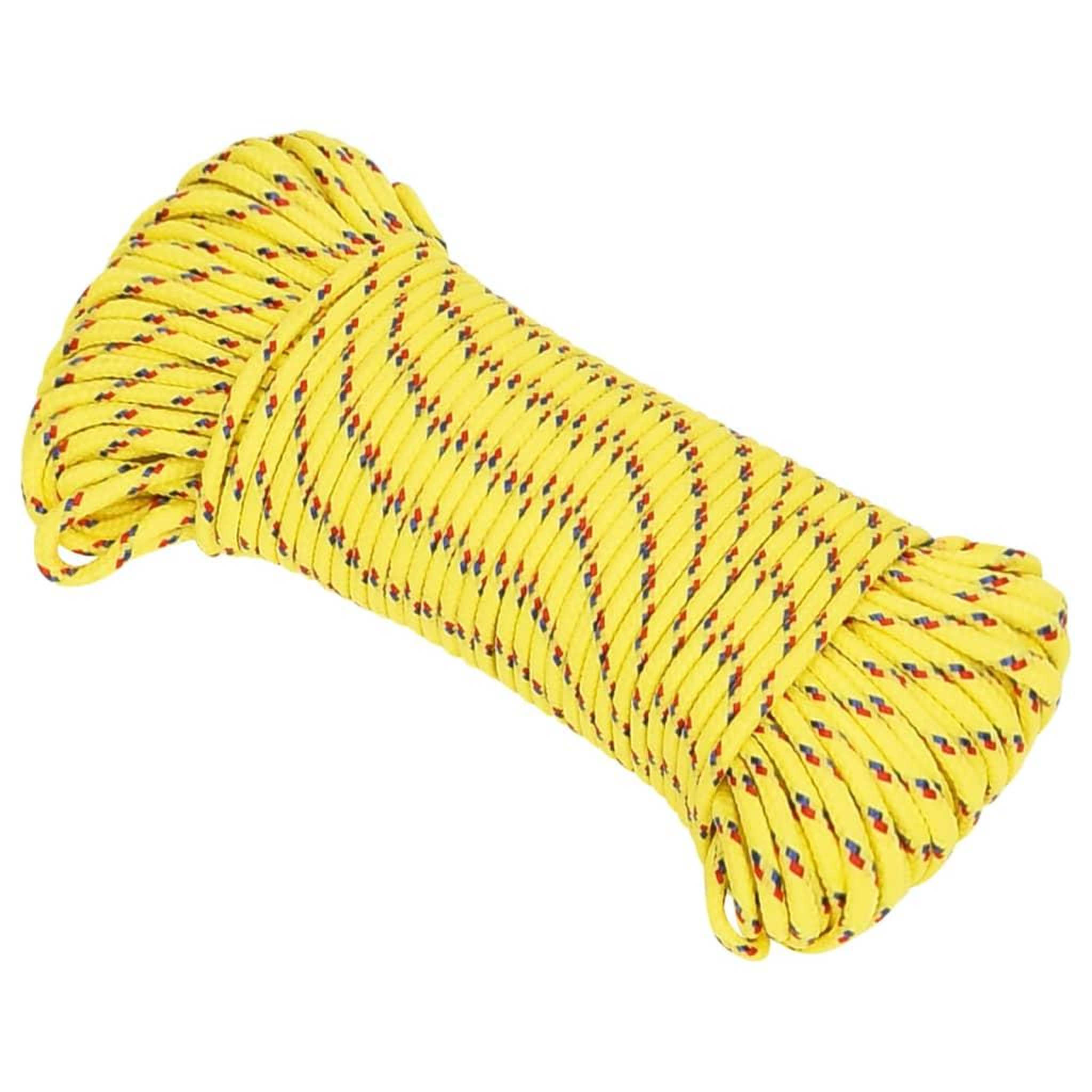 Voir la diapositive 2 : VIDAXL Corde de bateau Jaune 3 mm 250 m Polypropylene