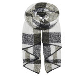 Only Écharpe Noire/Kaki à Motifs Femme Only Lima. Coloris disponibles : Noir