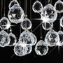 Voir la diapositive 4 : VIDAXL Plafonnier avec perles de cristal Argente Sphere 3 ampoules G9