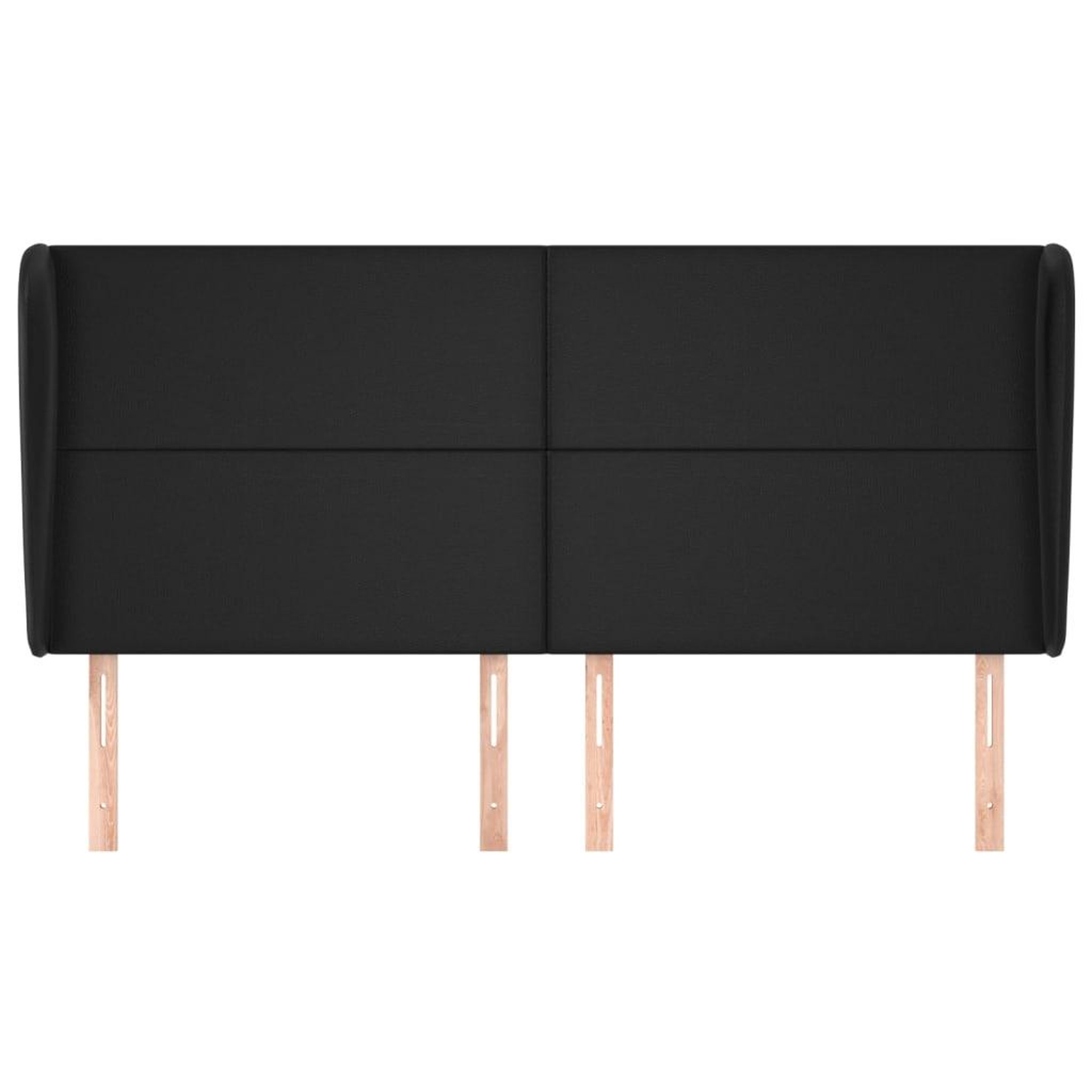 Voir la diapositive 3 : VIDAXL Tete de lit avec oreilles Noir 203x23x118/128 cm Similicuir