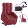Voir la diapositive 5 : VIDAXL Fauteuil inclinable de massage electrique Rouge bordeaux Tissu