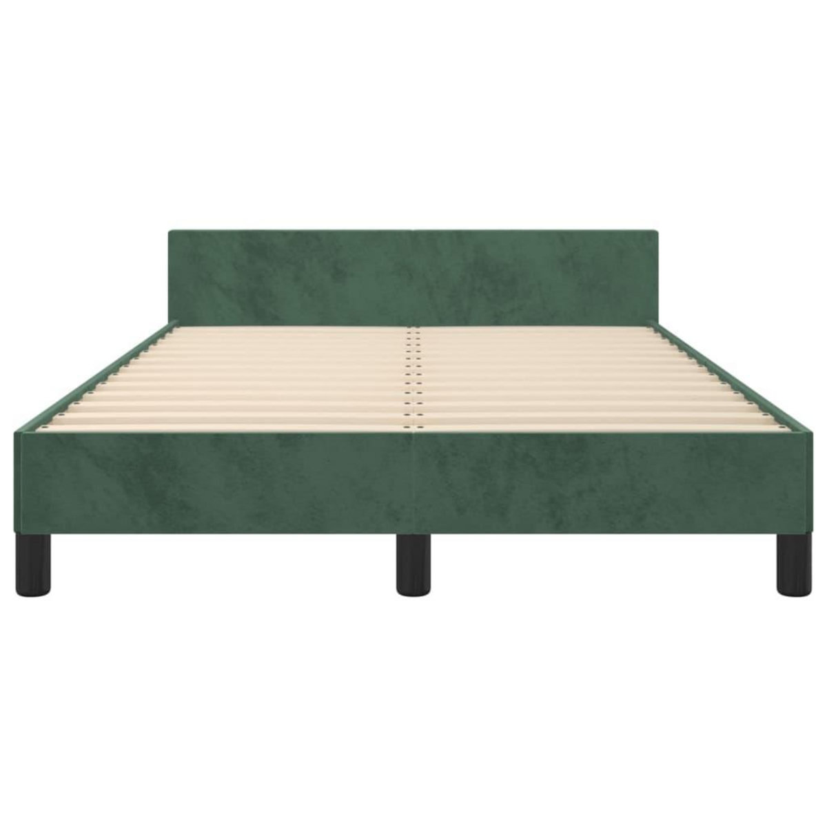 VIDAXL Cadre de lit sans matelas vert fonce 120x200 cm velours