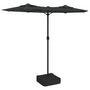 Voir la diapositive 2 : VIDAXL Parasol de jardin a double tete avec LED anthracite 316x240 cm