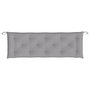 Voir la diapositive 4 : VIDAXL Coussin de banc de jardin gris 150x50x7 cm tissu oxford