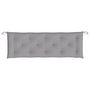 Voir la diapositive 4 : VIDAXL Coussin de banc de jardin gris 150x50x7 cm tissu oxford