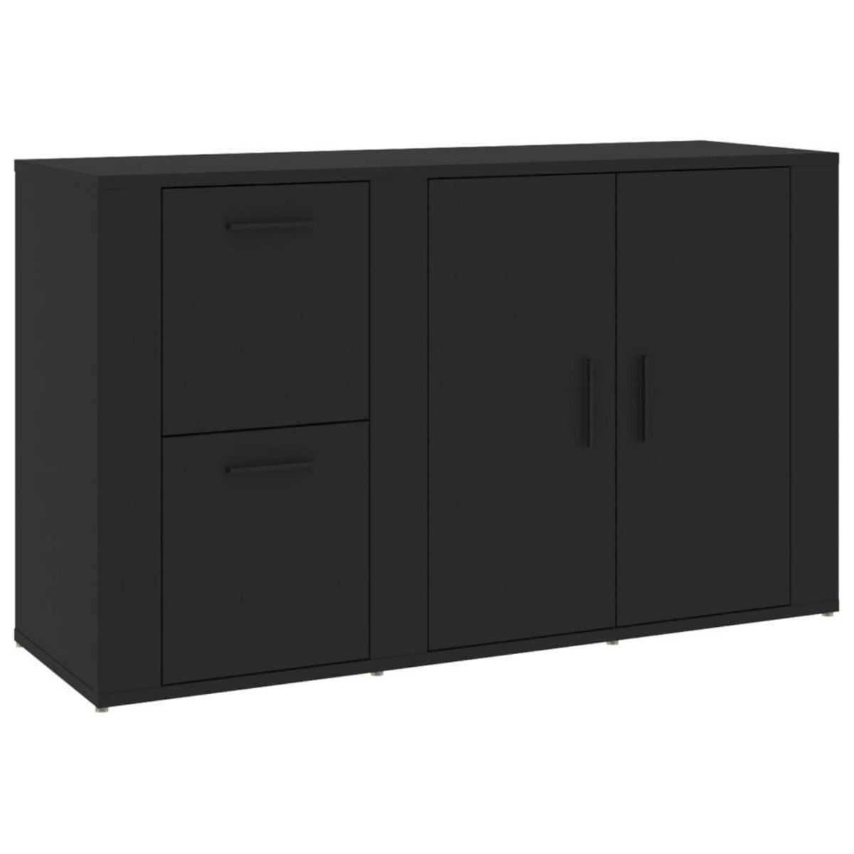 VIDAXL Buffet Noir 100x33x59,5 cm Bois d'ingenierie