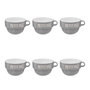 Voir la diapositive 1 : SECRET DE GOURMET Lot de 6 Tasses en Faïence  Coloroma  62cl Gris