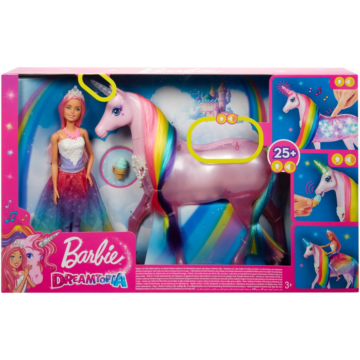 BARBIE Barbie et sa licorne lumières magiques - Barbie