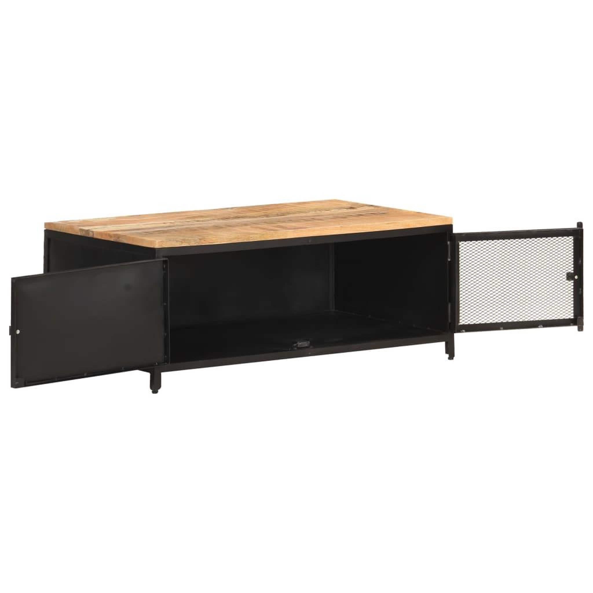 Voir la diapositive 3 : VIDAXL Table basse 90x50x37 cm bois massif de manguier brut
