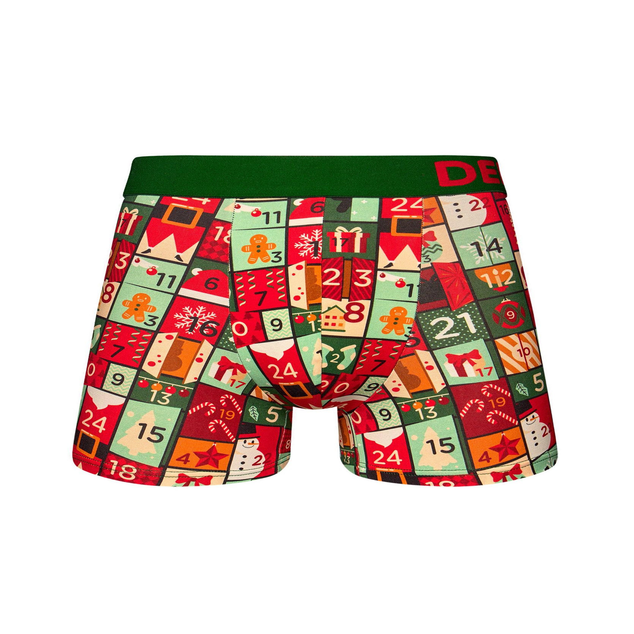 DEDOLES Boxer homme calendrier de l'avent. Coloris disponibles : Multicolore