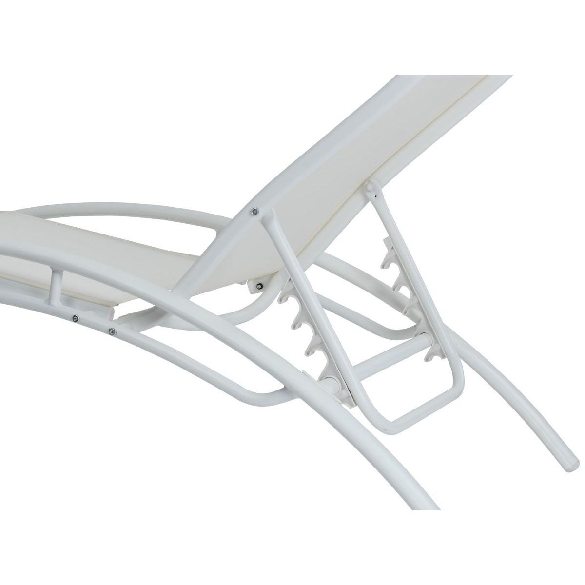 Habitat et Jardin Bain de soleil en aluminium  Beauty  - Phoenix - Ecru - Lot de 2