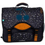 Voir la diapositive 1 : AUCHAN Cartable 41 cm CM1/CM2 noir Simply Dots