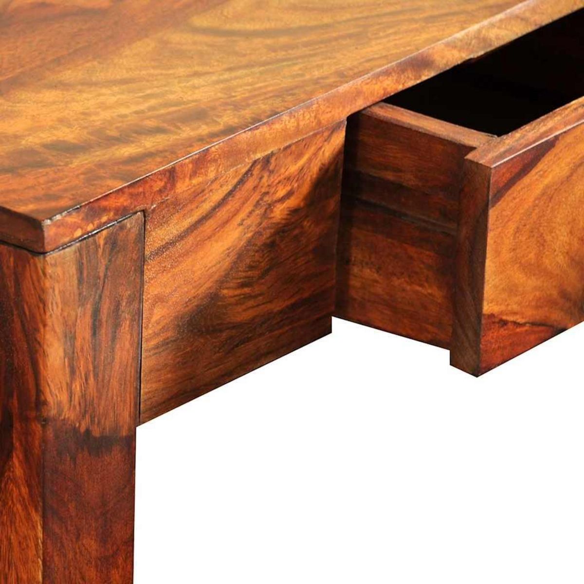 VIDAXL Table console avec 3 tiroirs 80 cm Bois massif