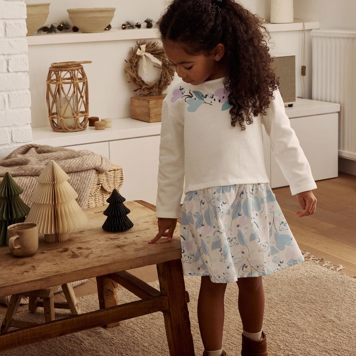 Petit Béguin Robe enfant en molleton Polarmoon