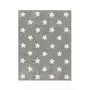 Lorena Canals Tapis coton motif étoile - gris - 120 x 160