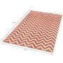 Voir la diapositive 4 : ID MARKET Tapis extérieur CHEVRONS terracotta 270 x 370 CM