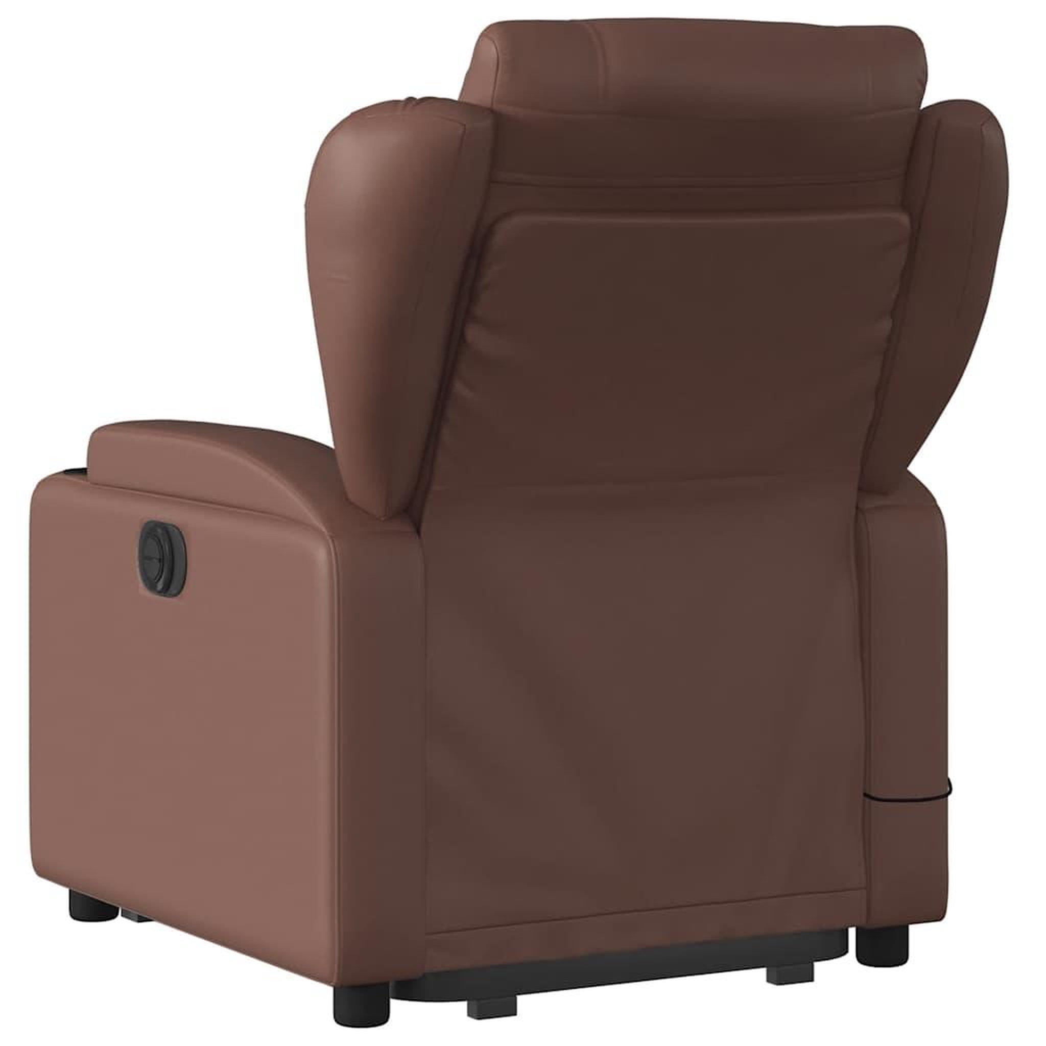Voir la diapositive 5 : VIDAXL Fauteuil inclinable de massage electrique marron similicuir