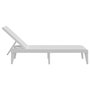 Voir la diapositive 5 : VIDAXL Chaise longue blanc 186x60x29 cm PP