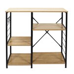 TOILINUX Meuble d'appoint en Métal et Panneaux de Particules - H.82cm