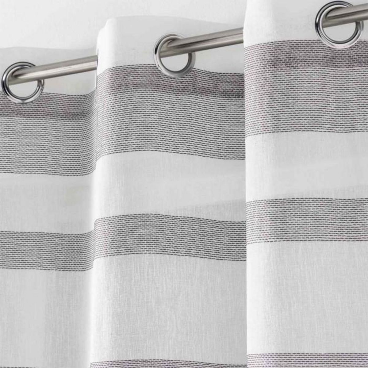 Paris Prix Rideau Voilage à Œillets  Palerma  140x280cm Blanc