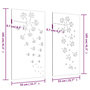 Voir la diapositive 6 : VIDAXL Decorations murales de jardin 2pcs 105x55 cm design de fleur