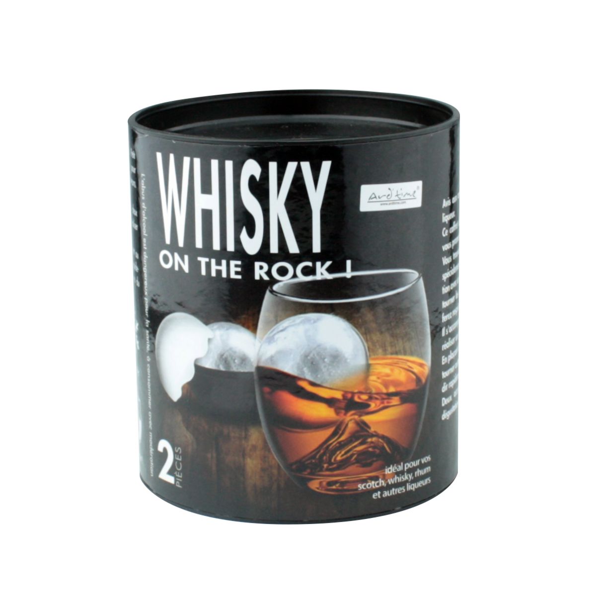 ARD TIME Coffret verre spécial whisky + moule silicone glaçon