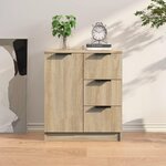 VIDAXL Buffet Chene sonoma 60x30x70 cm Bois d'ingenierie