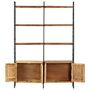 Voir la diapositive 3 : VIDAXL Bibliotheque 4 niveaux 124x30x180cm Bois solide de recuperation