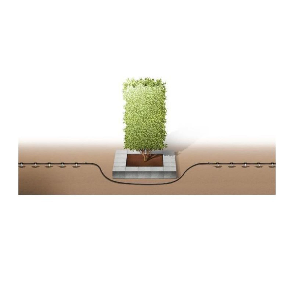 Gardena Kit d'irrigation Micro-Drip system pour les haies - 15 m - 4,6 mm