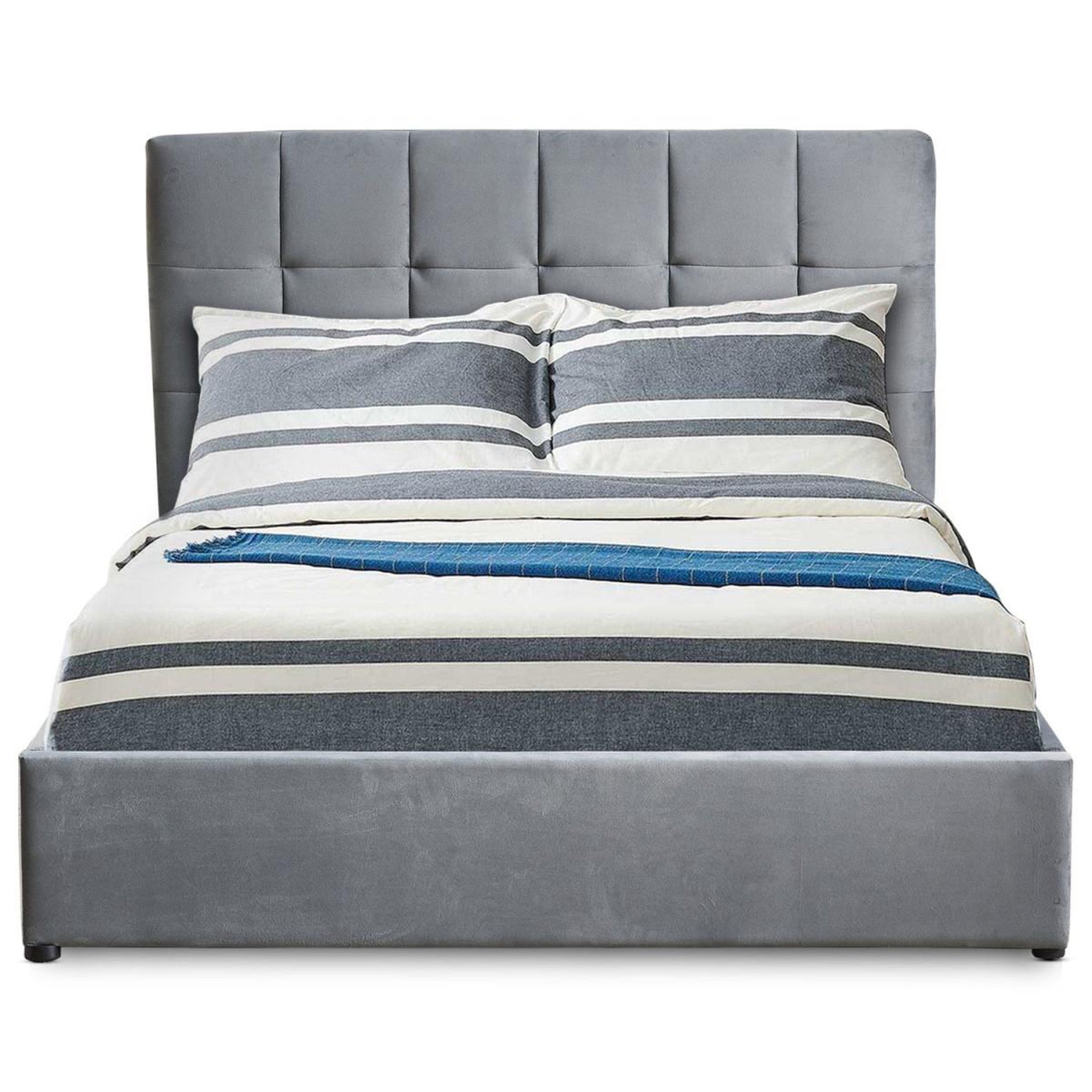 Voir la diapositive 4 : Paris Prix Lit adulte sommier relevable  birma  180x200cm argent