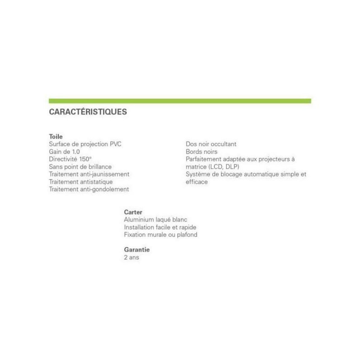 INSTAAL Écran de projection manuel 170x170cm - insman170b