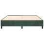 Voir la diapositive 5 : VIDAXL Cadre de lit sans matelas vert fonce 200x200 cm velours
