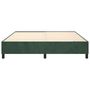 Voir la diapositive 5 : VIDAXL Cadre de lit sans matelas vert fonce 200x200 cm velours