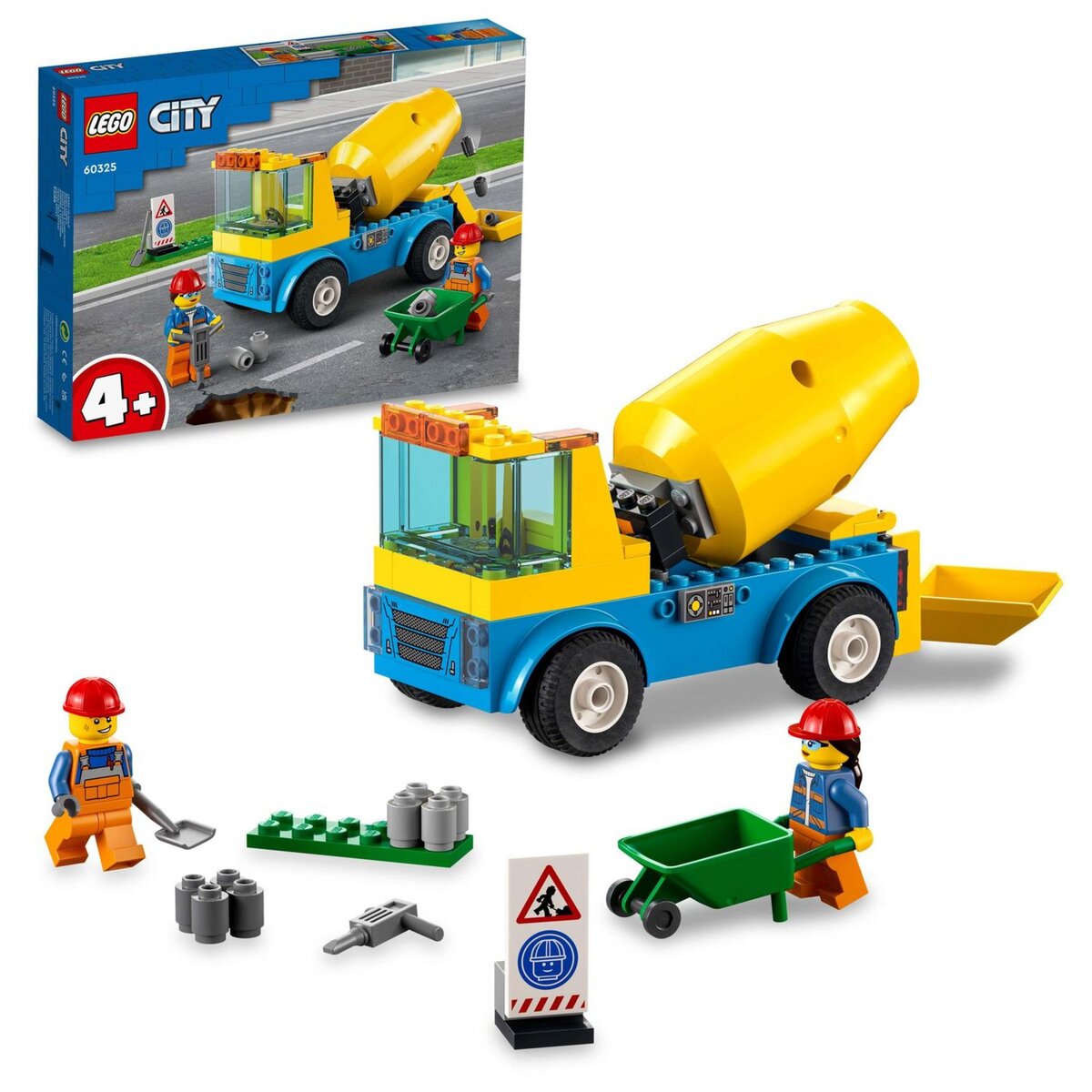 LEGO City Great Vehicles 60325 - Le Camion Bétonnière Jouet Véhicules de Construction