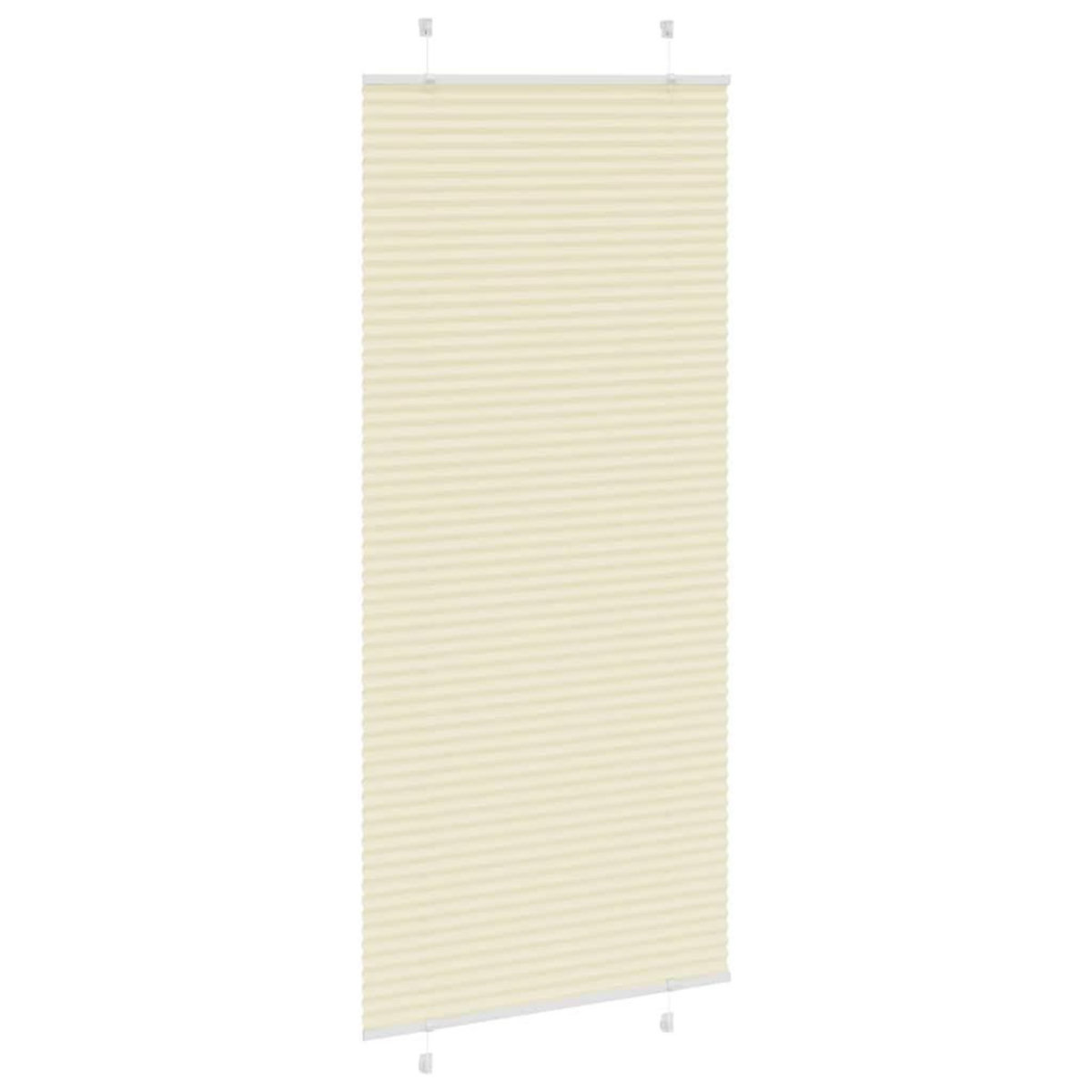 VIDAXL Store plisse creme 100x200cm largeur du tissu 99,4 cm polyester