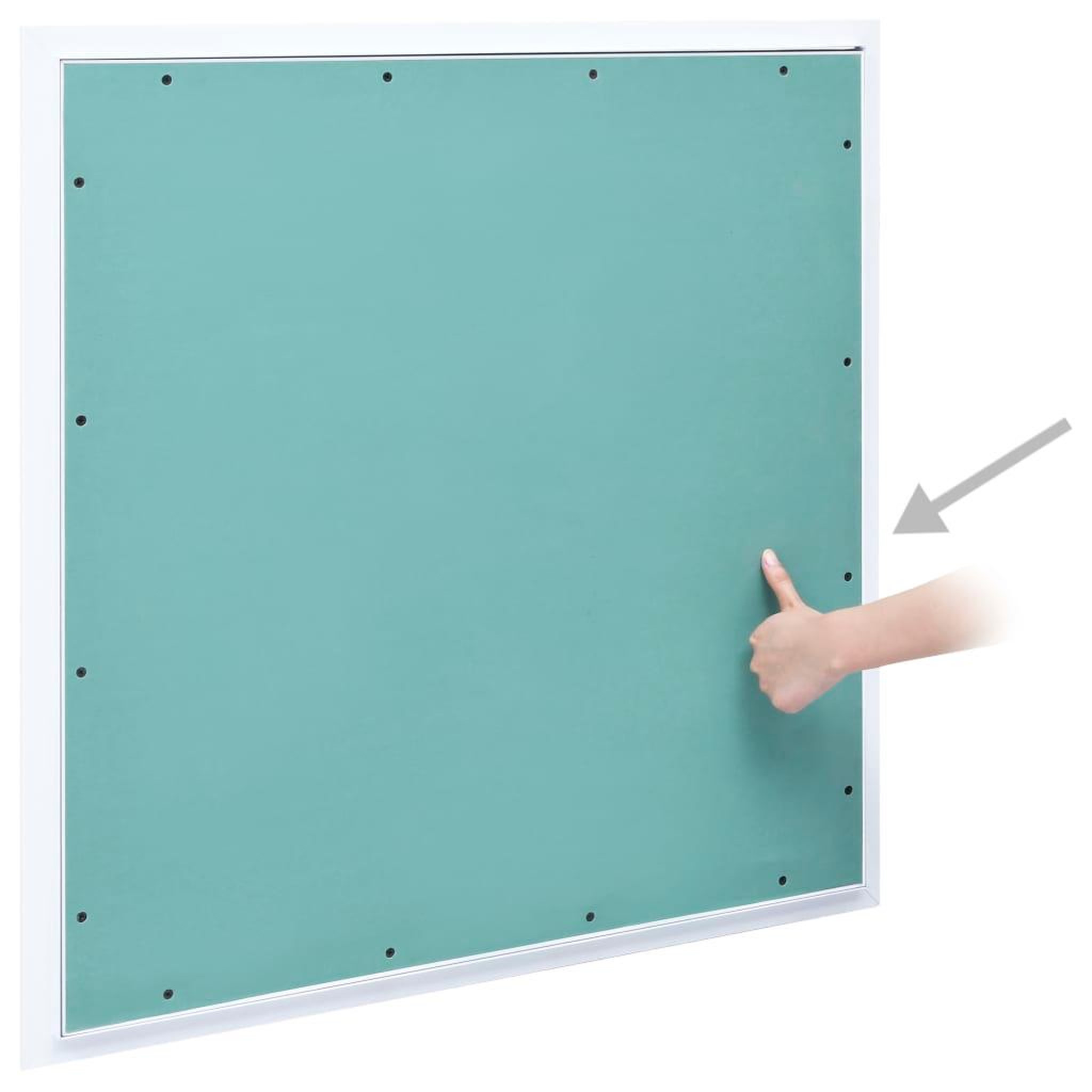 Voir la diapositive 3 : VIDAXL Panneau d'acces Cadre en aluminium plaque de platre 600x600 mm