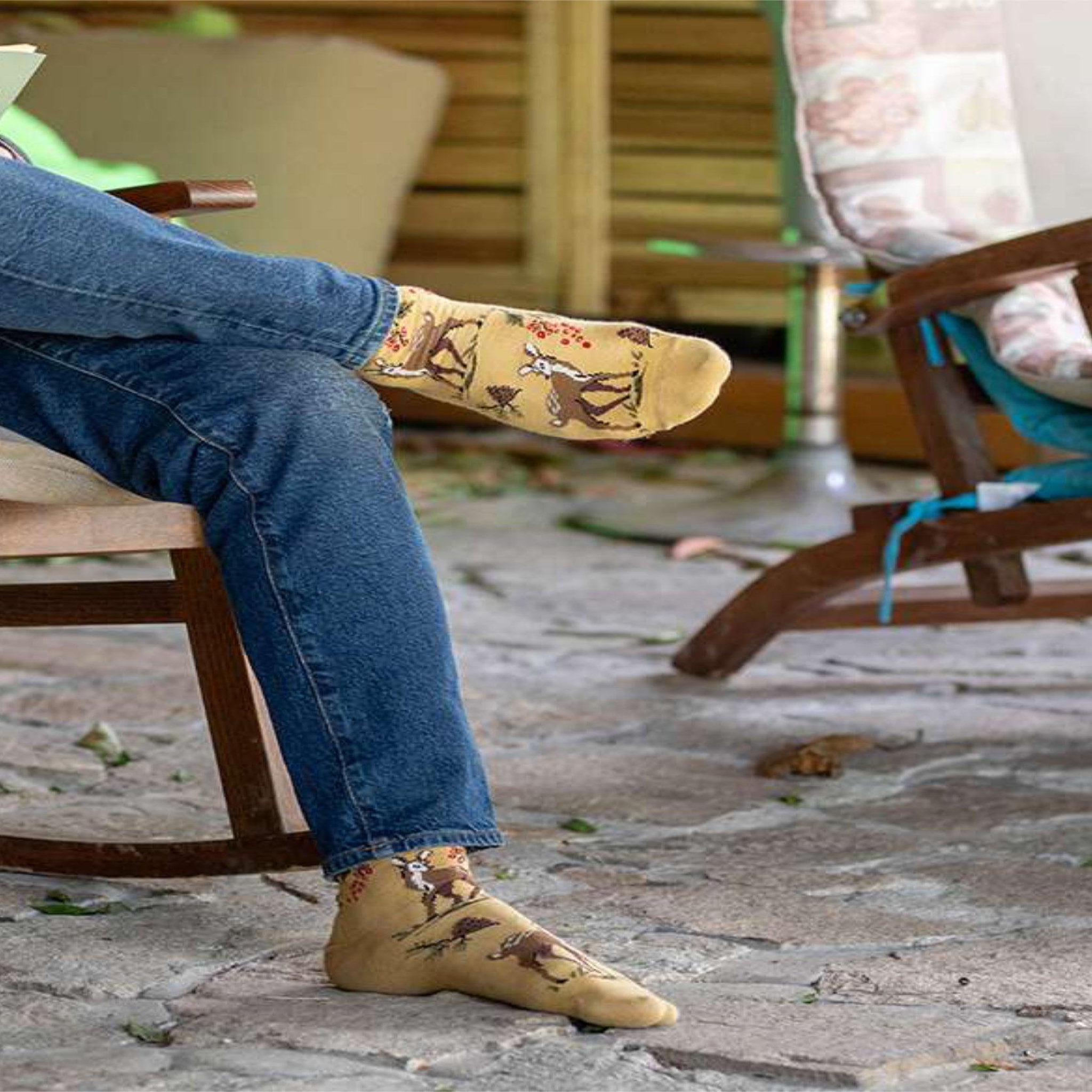 Voir la diapositive 4 : PIRIN HILL Chaussettes coton bio automne cerfs
