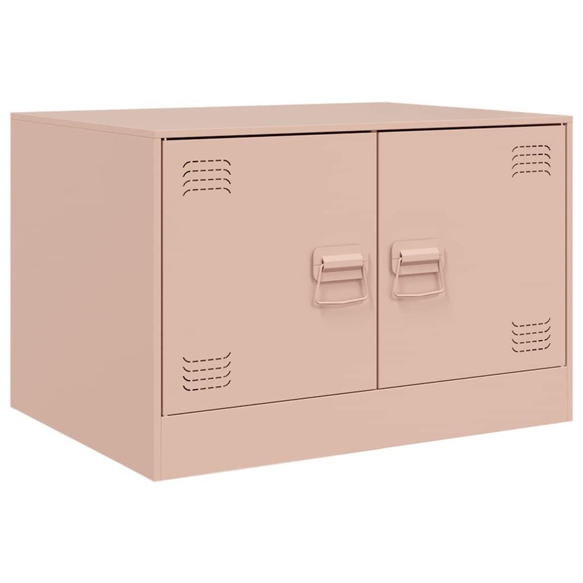 Voir la diapositive 2 : VIDAXL Table basse rose 67x50x44 cm acier