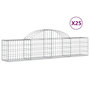 Voir la diapositive 2 : VIDAXL Paniers a gabions arques 25 pcs 200x30x40/60 cm Fer galvanise