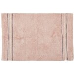 GUY LEVASSEUR Tapis de bain déco en coton 50x80cm. Coloris disponibles : Rose