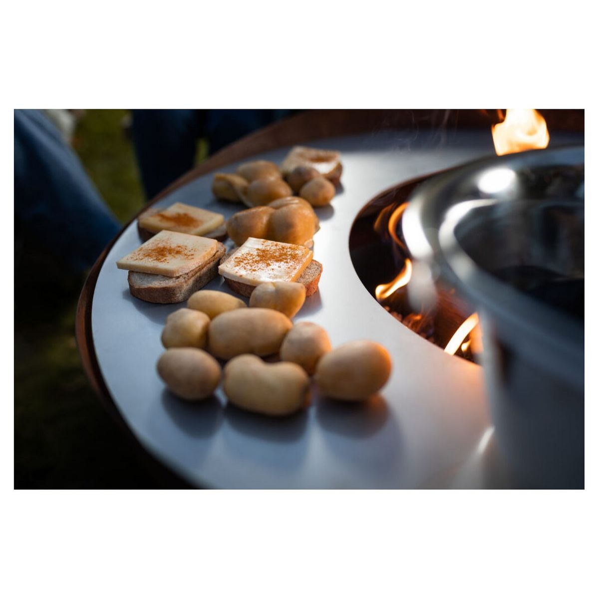 Brasero Feu du jardin Ø 98 x 57 cm WAVE - Brun