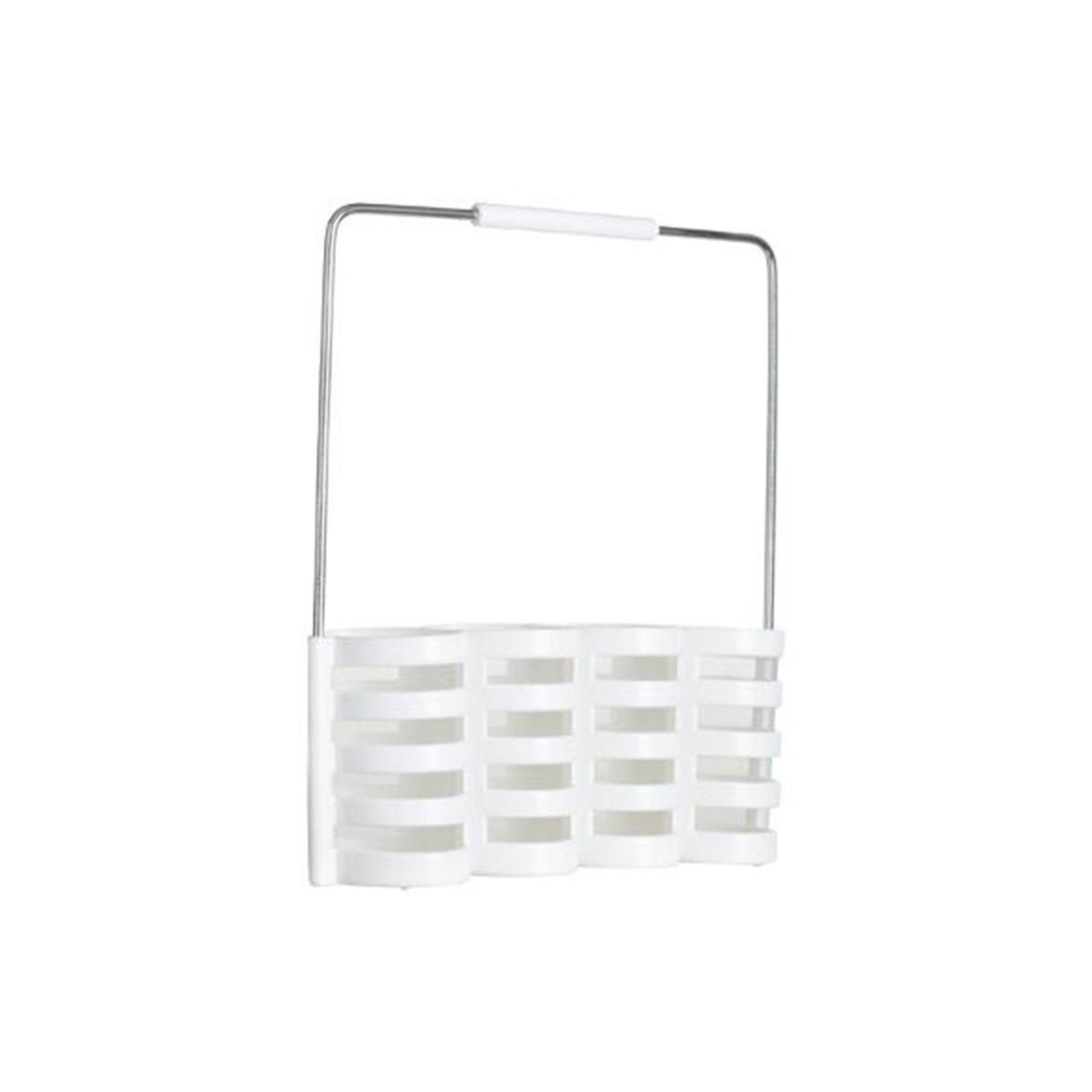 Voir la diapositive 2 : SECRET DE GOURMET Ménagère 24 pièces avec rack  géo  24cm blanc