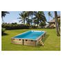 Voir la diapositive 1 : UBBINK Piscine hors sol bois rectangulaire - 300x555x140cm - Liner Bleu -SUNWATER