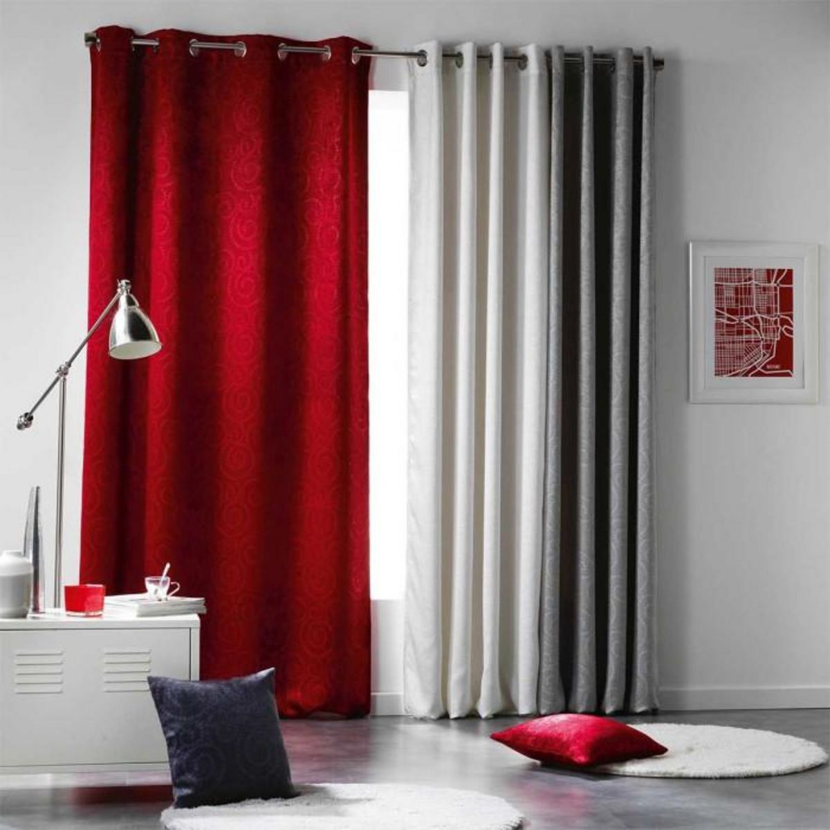 Paris Prix Housse de Coussin  Noctua  40x40cm Blanc