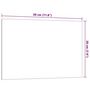 Voir la diapositive 5 : VIDAXL Tableau noir magnétique mural Blanc 30x20 cm Verre trempé
