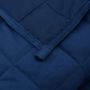 Voir la diapositive 5 : VIDAXL Couverture lestee Bleu 135x200 cm 10 kg Tissu